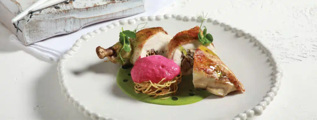 Γεμιστό κοτόπουλο με μανούρι