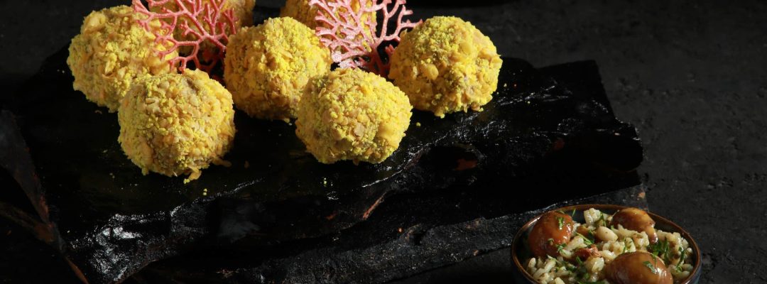 Arancini με εορταστική γέμιση