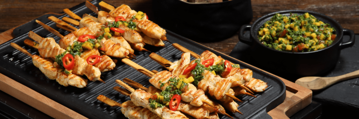 Provil Σουβλάκια κοτόπουλο με mango chimichurri