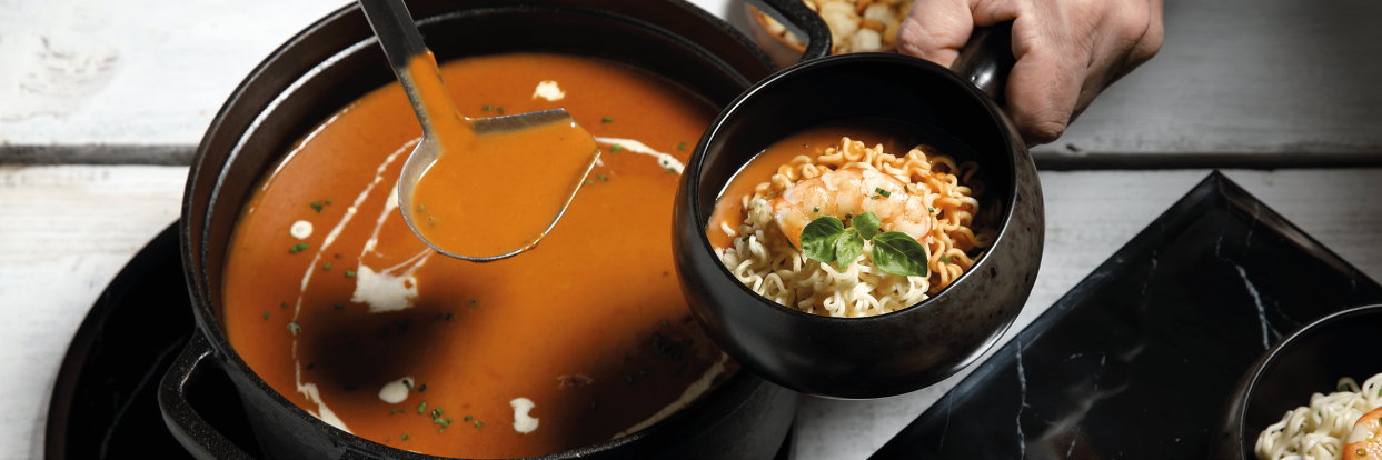 Provil Σούπα με γαρίδες και noodles