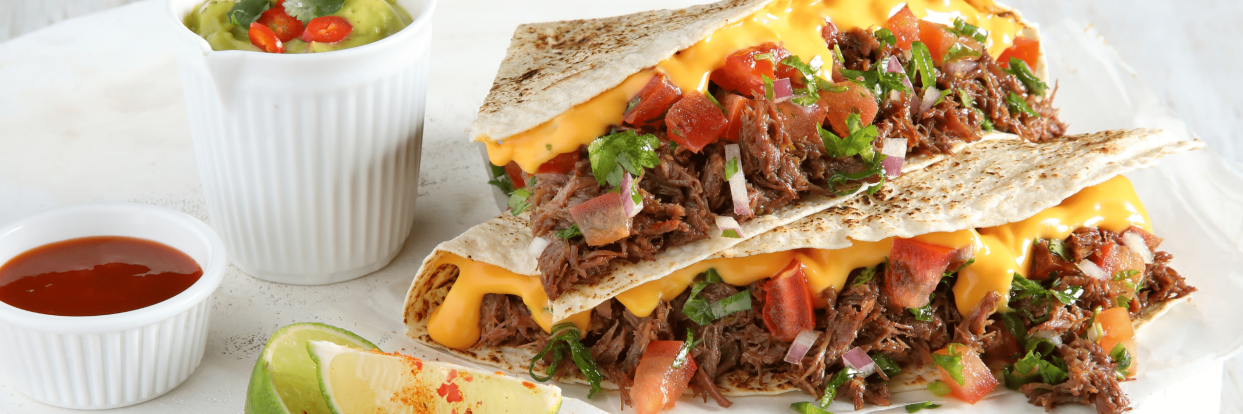 Quesadillas με μοσχάρι