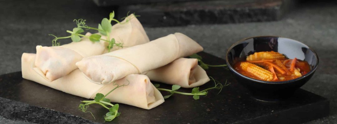 Spring rolls με κοτόπουλο και λαχανικά