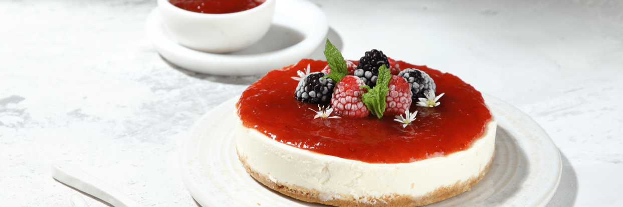 Αλμυρό cheesecake με Chutney Τριαντάφυλλο