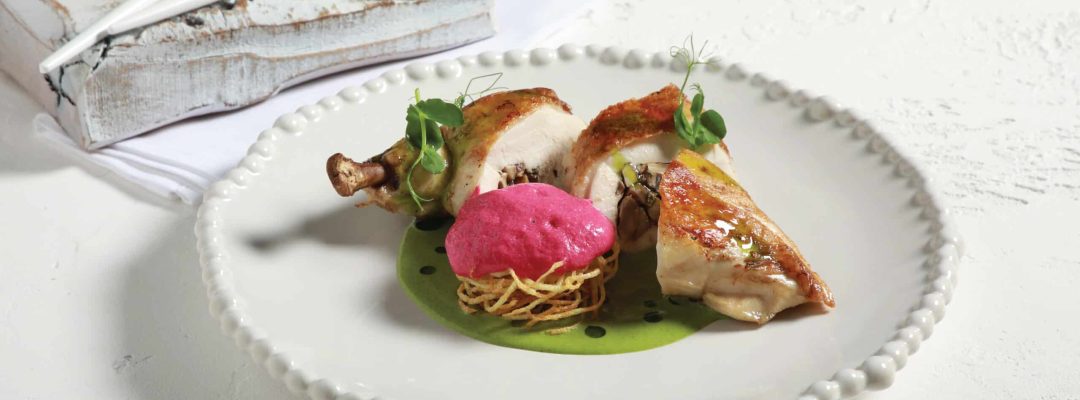 Γεμιστό κοτόπουλο με μανούρι