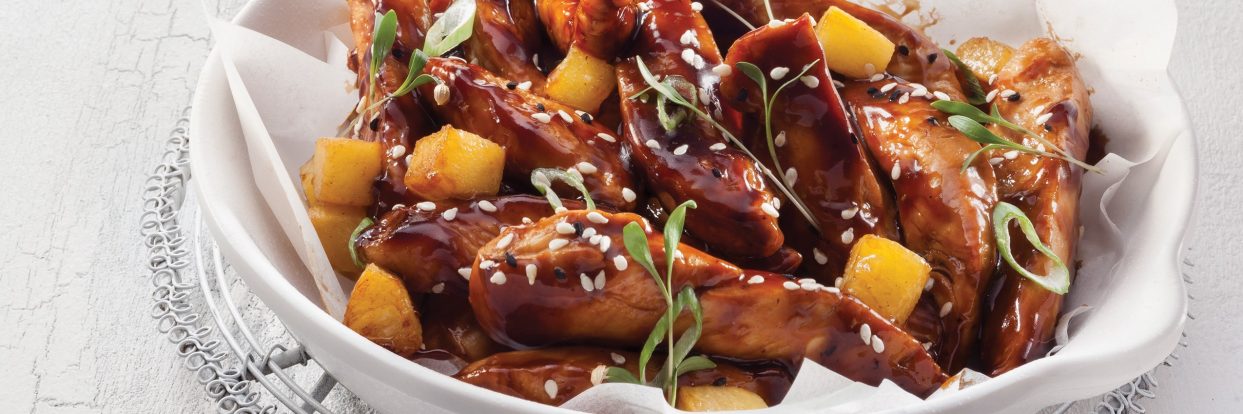 Κοτόπουλο Teriyaki με ανανά