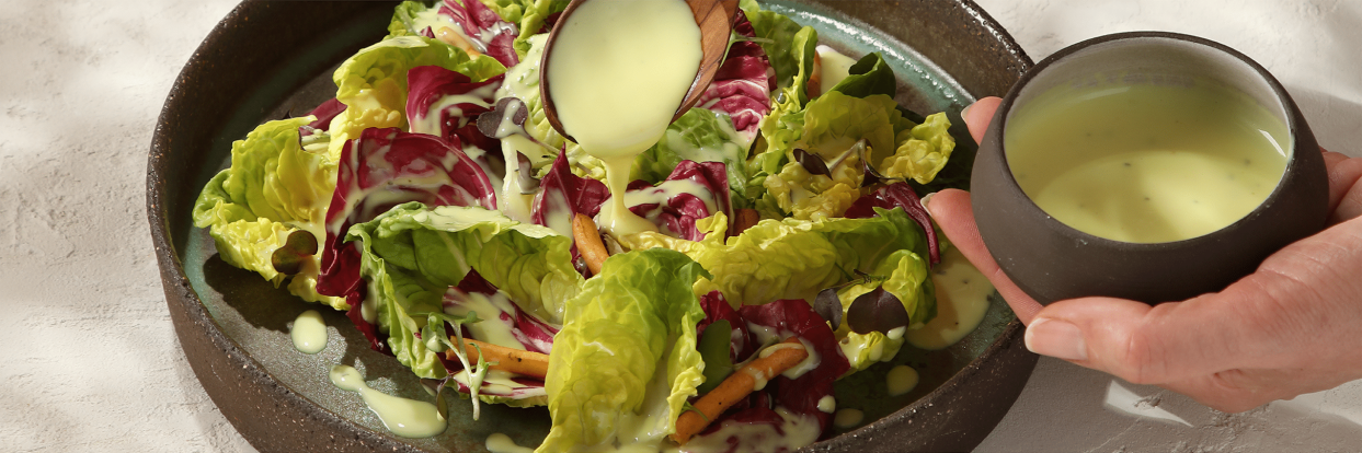 Συνταγή  Φρέσκα φύλλα μαρούλι και radicchio με αρωματικό dressing 05