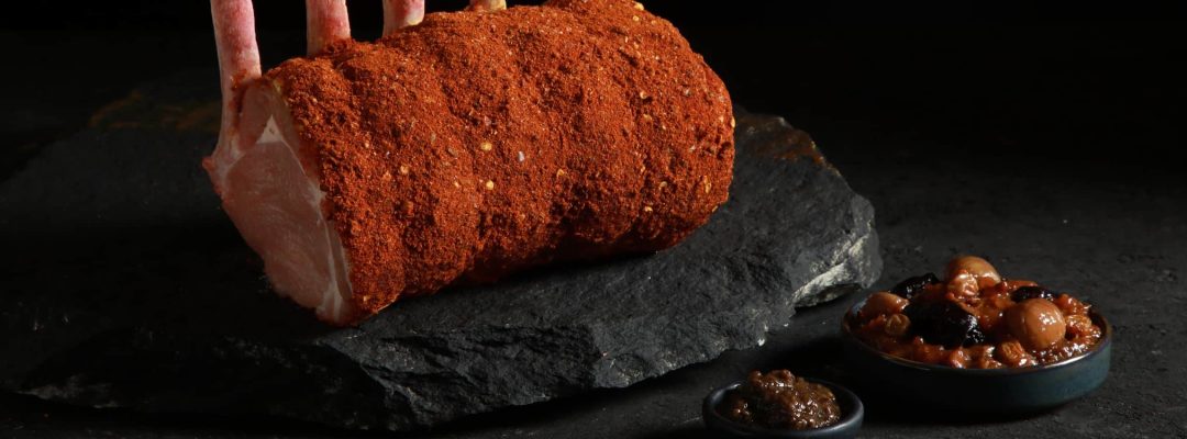 Χοιρινό με τρούφα και γλυκά φρούτα